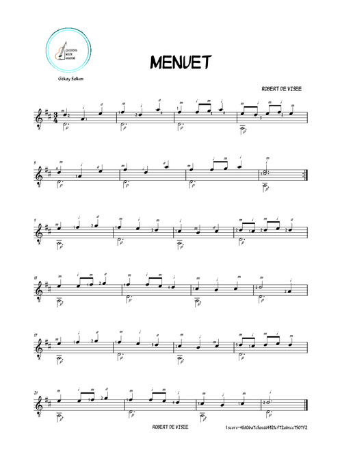 Menuet – Robert de Visée