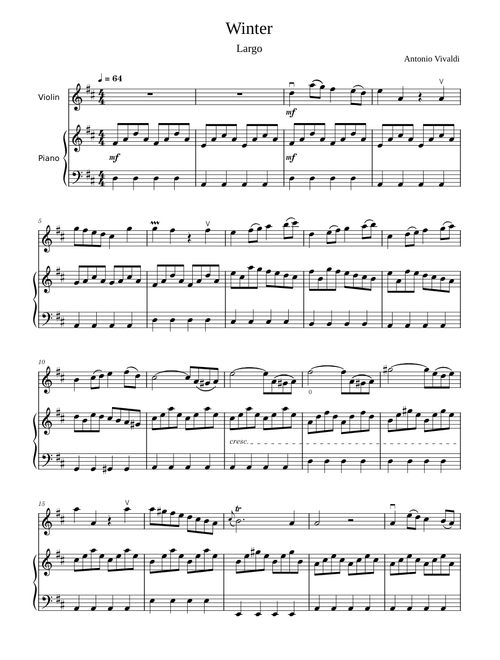 Winter Largo Vivaldi