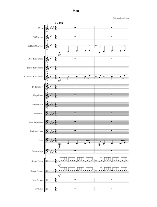 Bad – Michael Jackson Marching Band Stand Tune