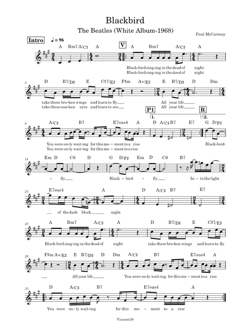 Blackbird – The Beatles