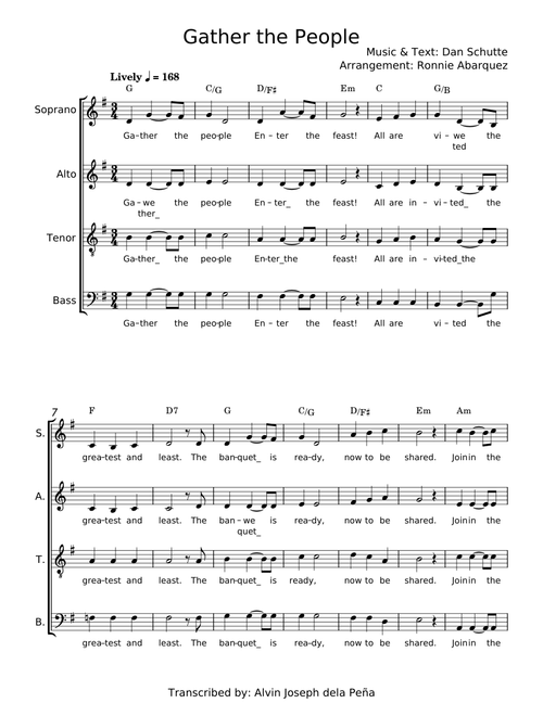 Gather The People - Dan Schutte