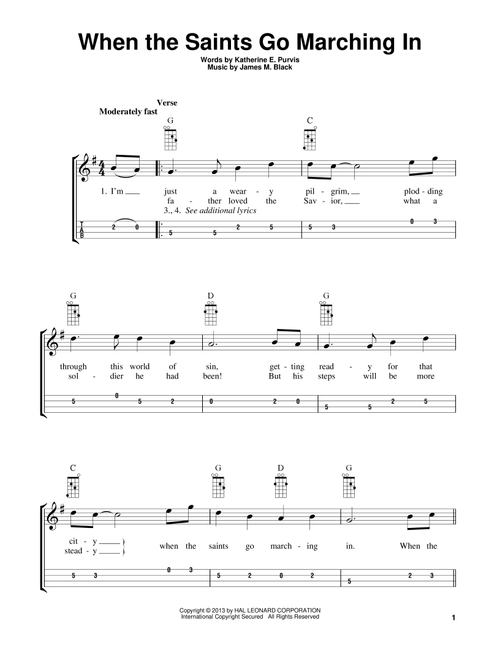 When The Saints Go Marching In (arr. Bobby Westfall) - James M Black, Katherine E Purvis (Mandolin)