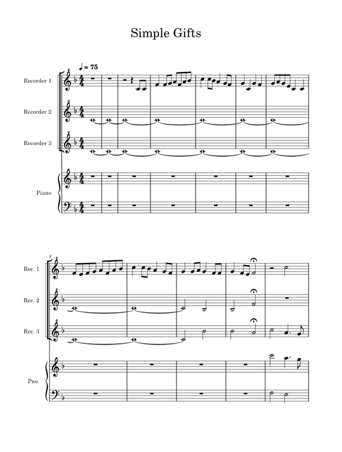 Simple Gifts – Joseph Brackett/Tim Berthelsen