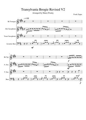 【中古】 Music for Strings Transylvania Free Transylvania Boogie by Frank Zappa sheet music | Download PDF