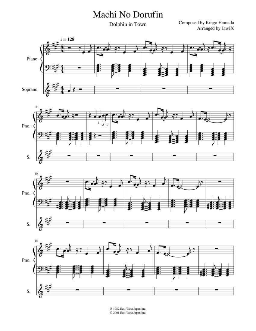 ★新春福袋2024★ Machi Piano for Music Sheet Town) in (Dolphin Dorufin No 趣味・スポーツ・実用