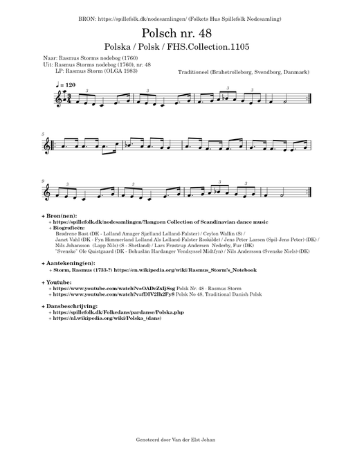 Polsch nr. 48 (Efter Rasmus Storms nodebog) (FHS.Collection.1105)