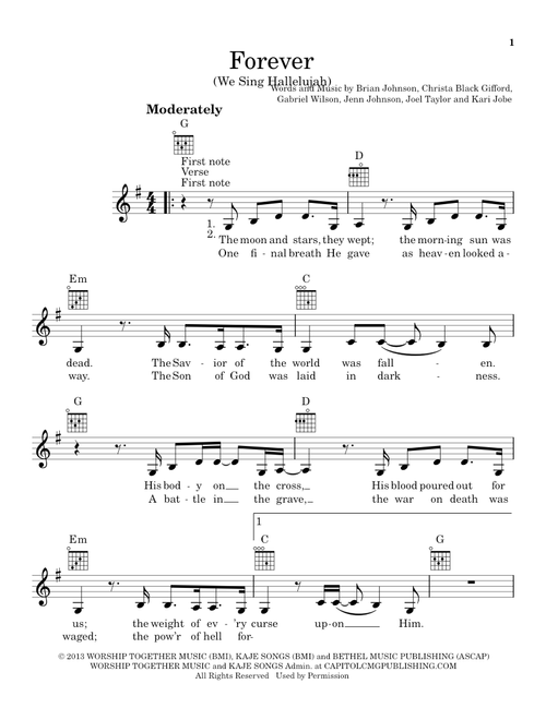 Forever (We Sing Hallelujah) - Christa Black Gifford (Ukulele)