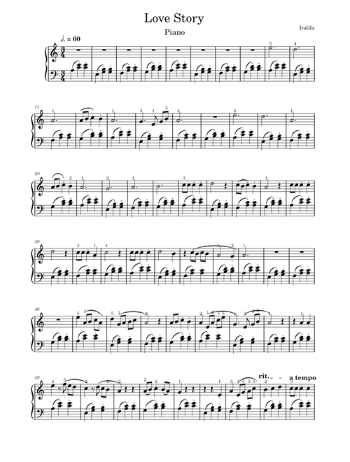 Love Story – Indila Love Story (Indila) Piano – Indila Love Story – Indila Love Story (Indila) Piano
