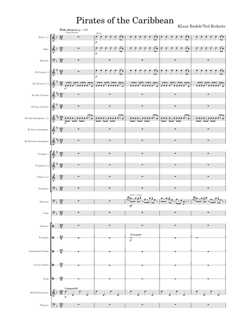 Pirates of the Caribbean (Concert Band) - Klaus Badelt, arr. Ted Ricketts
