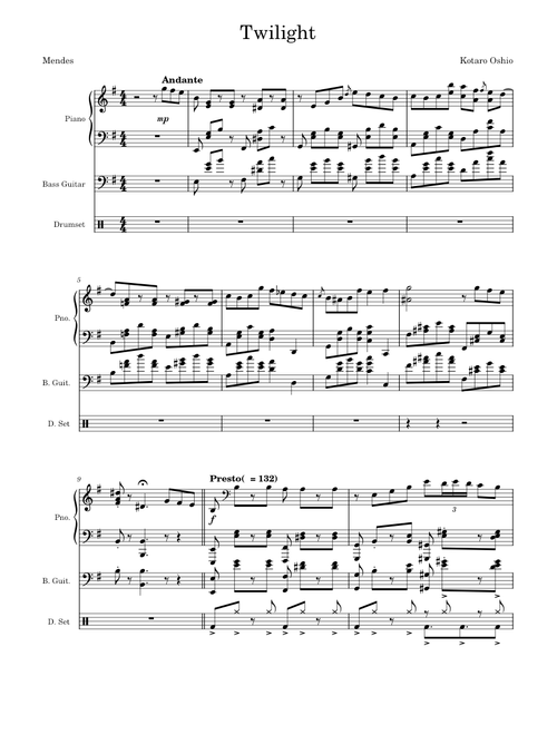 Twilight – Kotaro Oshio Twilight Piano Arrangement Insane + a little spice!