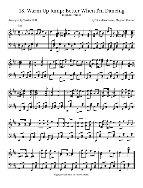 Better When I'm Dancing (Arr. Trisha Wolf) - Dj Haterjuice (Piano Solo)