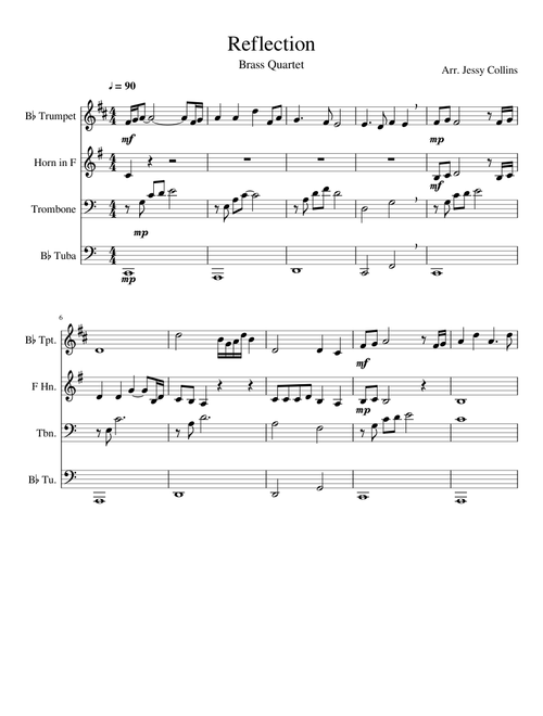 Reflection - Brass Quartet