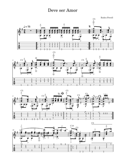 Deve ser amor – Baden Powell Deve ser amor by Baden Powell
