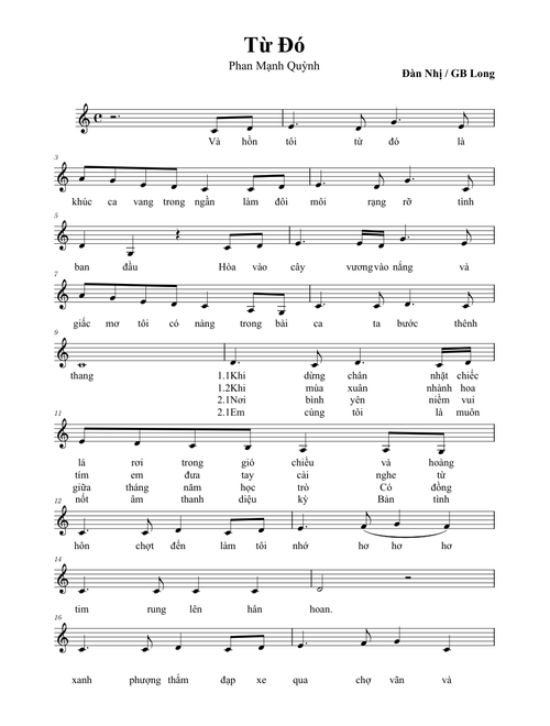 Từ đó – Phan Mạnh Quỳnh