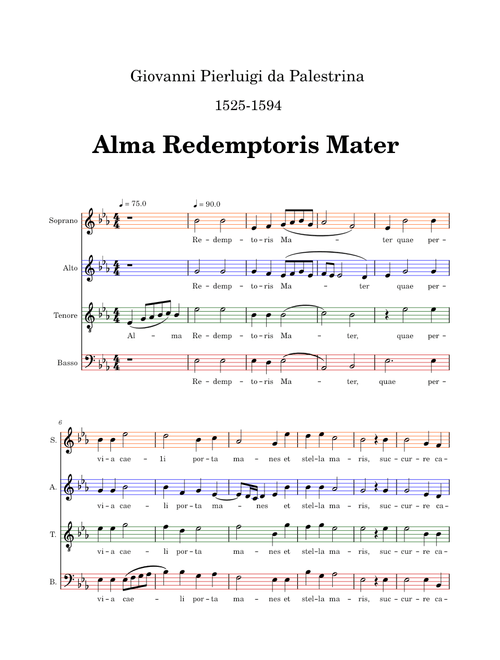 Giovanni Pierluigi da Palestrina - Alma redemptoris Mater