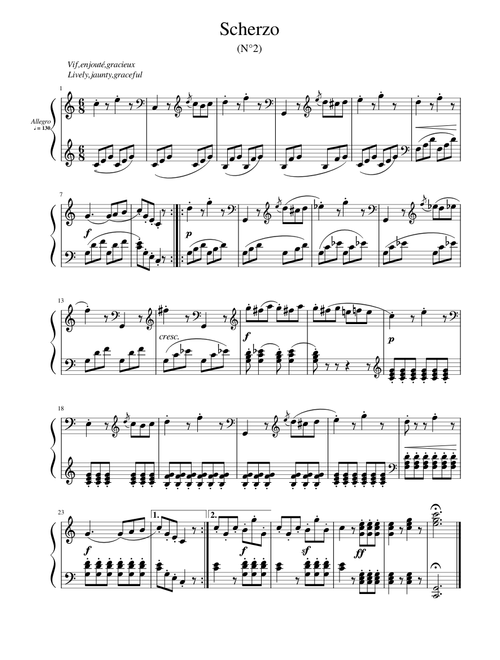 Scherzo (n°2) Anton Diabelli