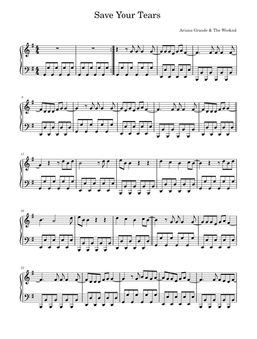 Save Your Tears - The Weekend and Ariana Grande