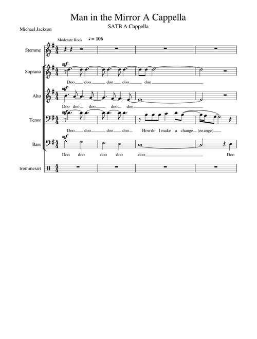 Man in the Mirror A Cappella