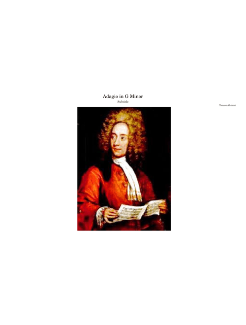 Adagio in G minor  – Tomaso Albinoni (w/Organ)