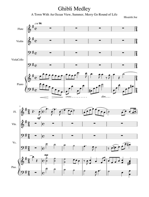 Studio Ghibli Medley - Joe Hisaishi