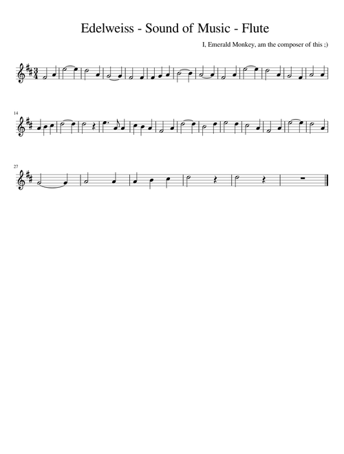 Edelweiss - Flute