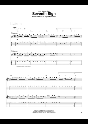 Play Official version of Rising force sheet music by Yngwie Play Official version of Rising force sheet music by Yngwie