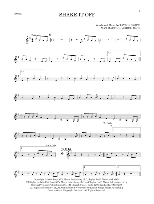 Shake It Off - Taylor Swift (Violin Solo)