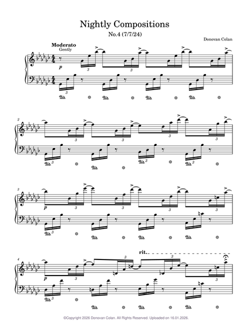 "Nightly Compositions" No.4 (7/7/24) - Donovan Colan