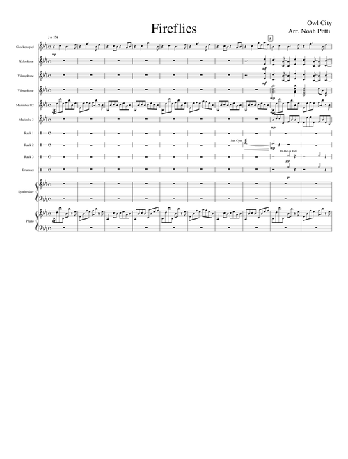 Fireflies for Percussion Ensemble