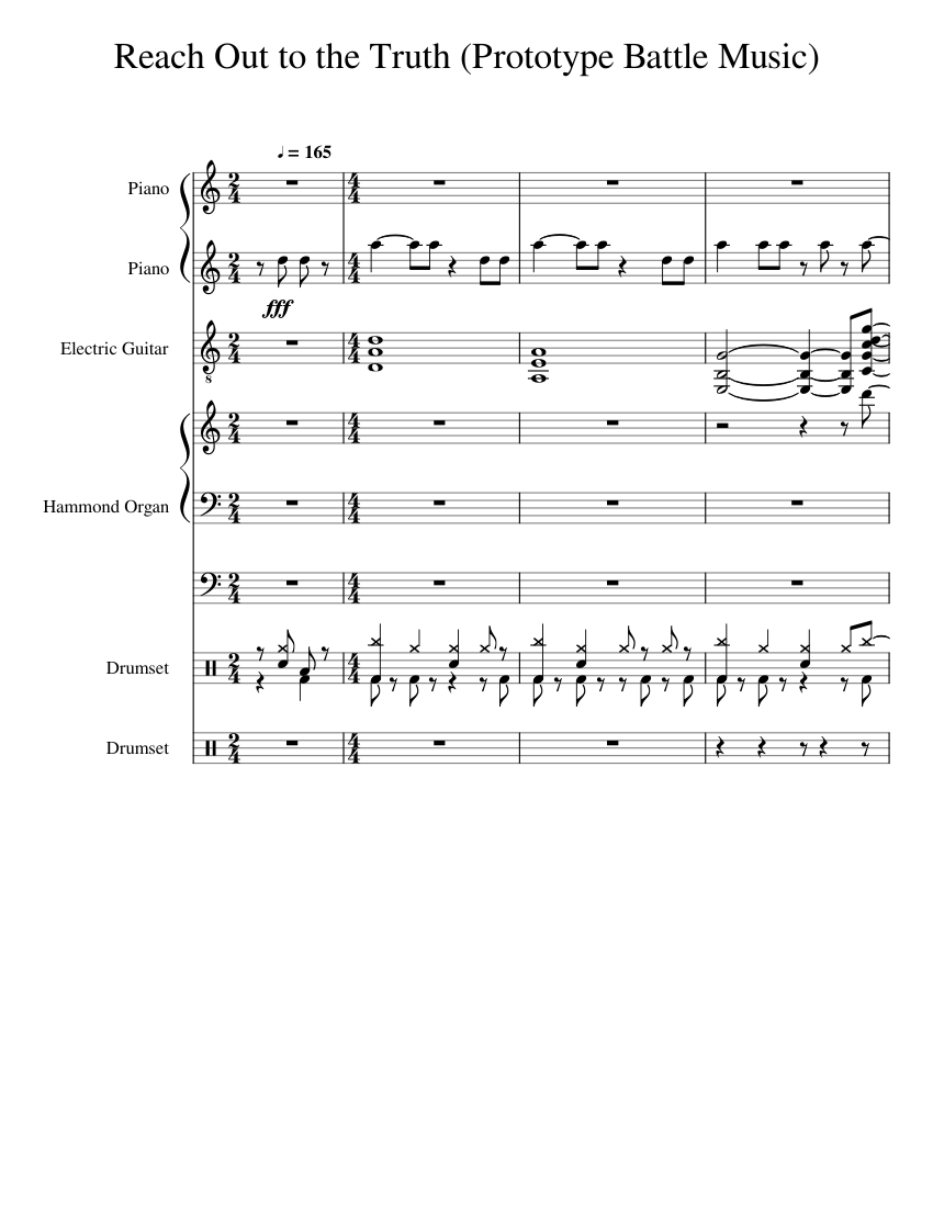 Persona 4: Reach Out to the Truth Sheet Music for Piano, Organ