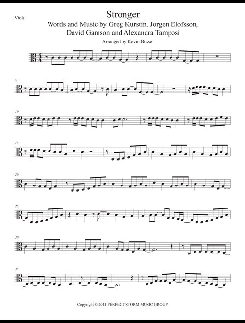 What Doesn't Kill You (Arr. Kevin Busse) - Kelly Clarkson (Viola Solo)