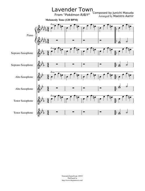 Lavender town sax (+piano)