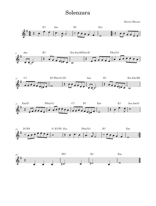 Solenzara – Enrico Macias