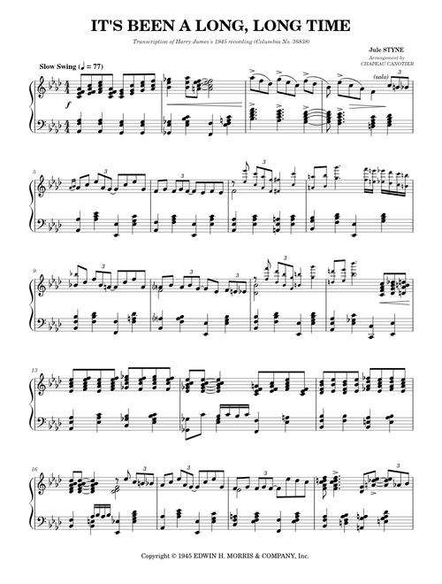 It's Been A Long, Long Time - Harry James