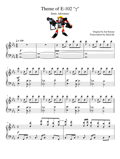 Sonic Adventure - Theme of E-102 "γ" (Gamma)
