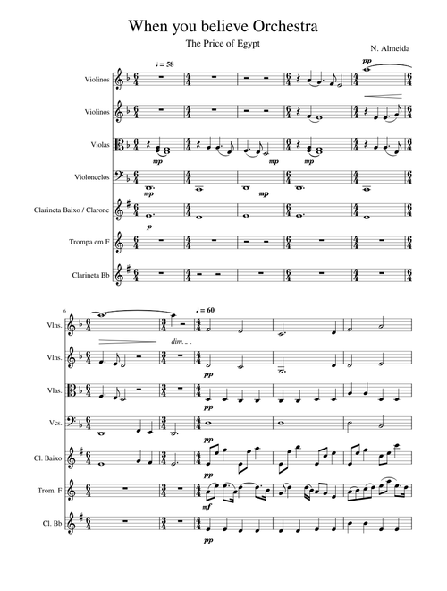 When You Believe - Orchestra