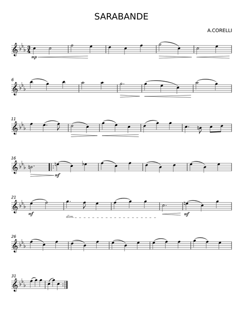 Sarabande - Arcangelo Corelli