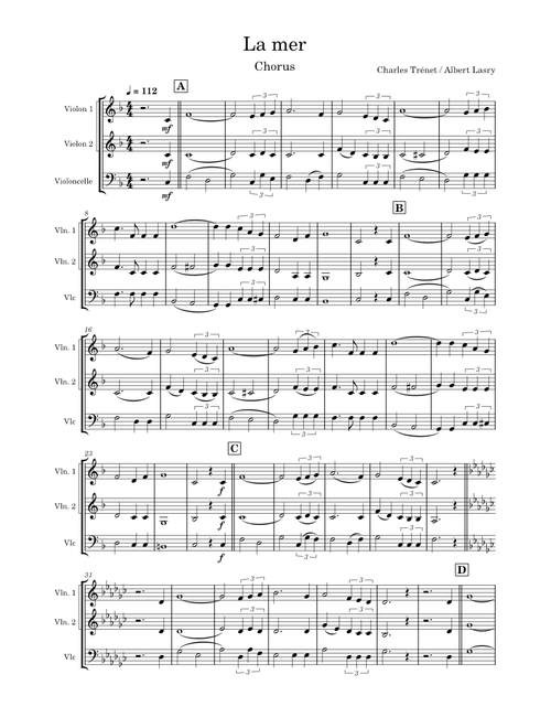 La Mer – Charles Trenet La mer
