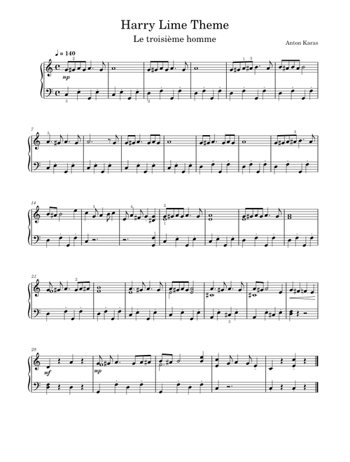 The Harry lime theme from the Third Man – Anton Karas Anton Karas - Le troisième homme
