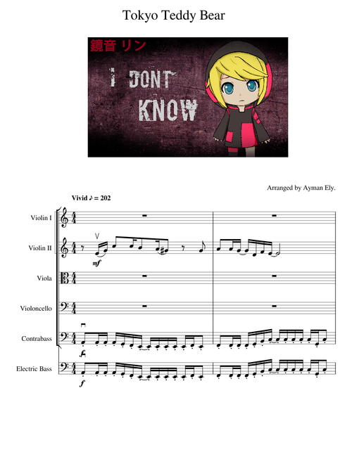 Tokyo Teddy Bear - Kagamine Rin for String Orchestra