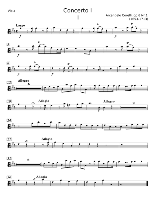 Concerto grosso in D major, Op.6 No.1 - Arcangelo Corelli
