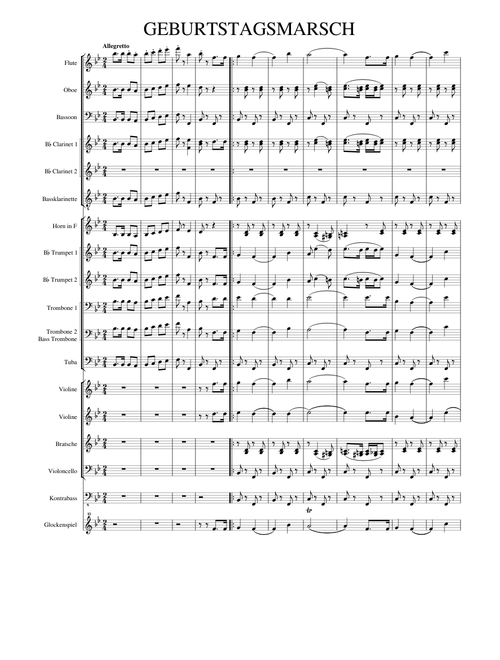 Happy Birthday March for Symphonie Orchestra