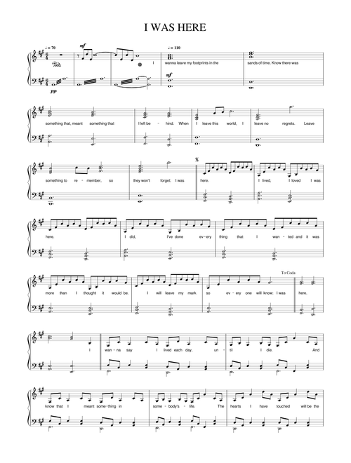 I was here - Beyonce