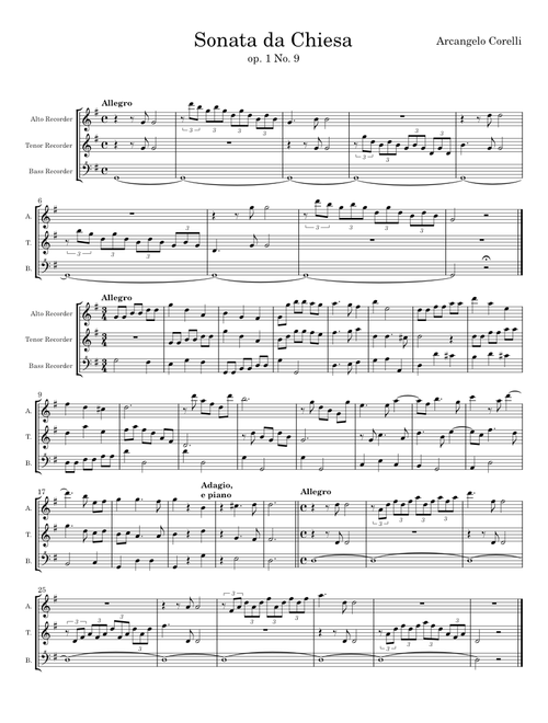 Sonata Da Chiesa op. 3, No. 7 - Arcangelo Corelli
