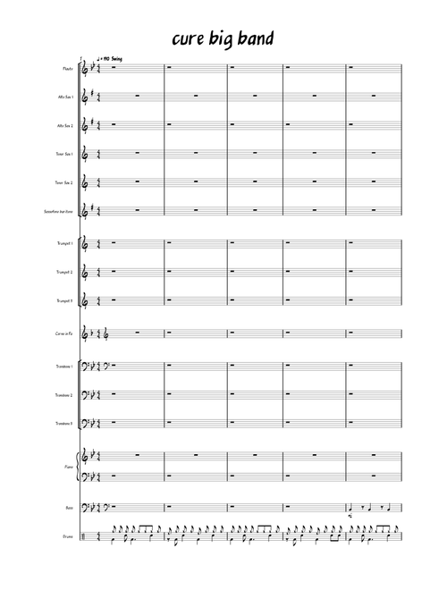 The Cure medley for big band
