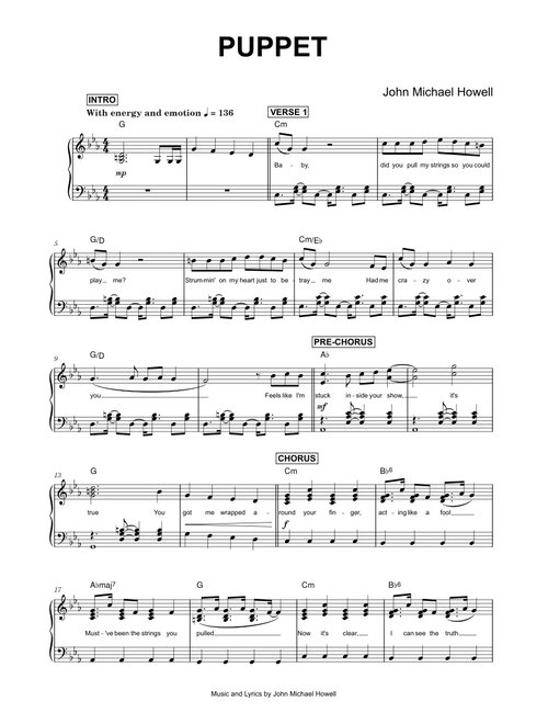 Puppet - John Michael Howell (Piano)