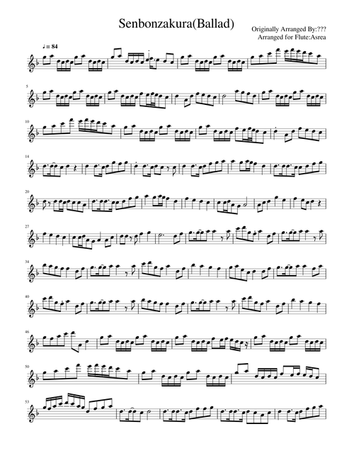 Senbonzakura ~Ballad~(Flute)