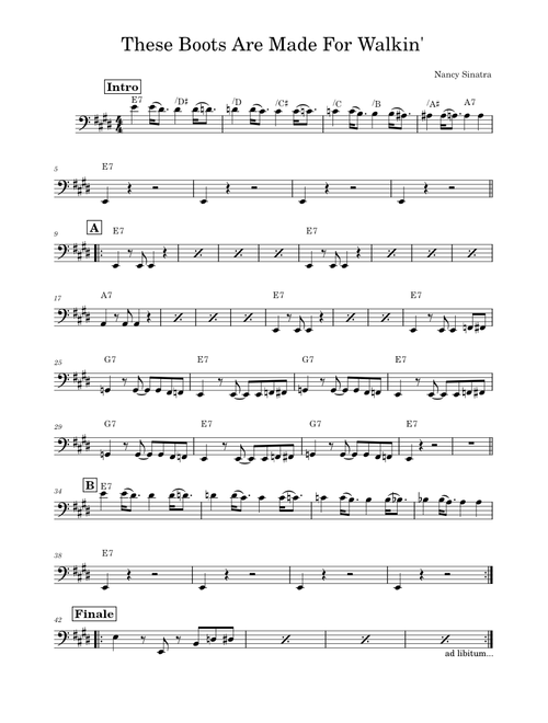 These boots are made for walkin – Nancy Sinatra
