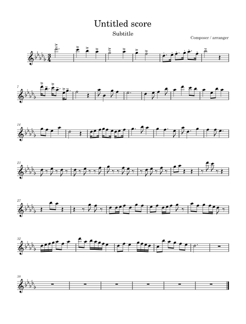 Audition Peice