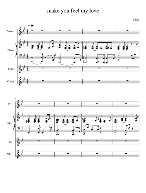 Make You Feel My Love -Adele